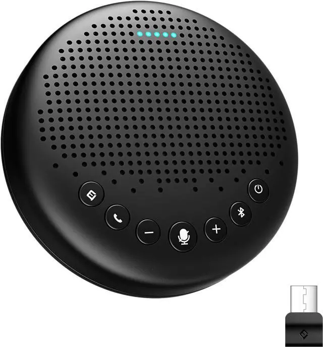 Main image of EMEET Conference Speaker and Microphone Luna 360° Voice Pickup w/Noise Reduction/Mute/Indicator USB Bluetooth Speakerphone w/Dongle for 8 People Daisy Chain for 16 Compatible with Leading Software