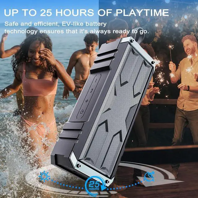 Alt view image 3 of 7 - comiso Portable Bluetooth Speaker Wireless 5.3 - Waterproof and Dustproof Bluetooth Speaker with 20W Stereo Sound, 24H Playtime Speakers Bluetoth Wireless with Deep Bass for Home/Outdoor/Beach/Travel