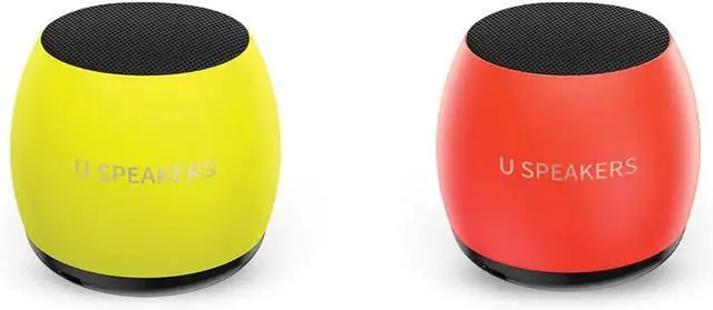 Main image of U Speakers Micro Glow in the Dark Portable Wireless Bluetooth Speaker with Mic & Selfie Remote Control Active Lifestyle Travel Home Office Bundle with Coordinating Micro Speaker, Pair together