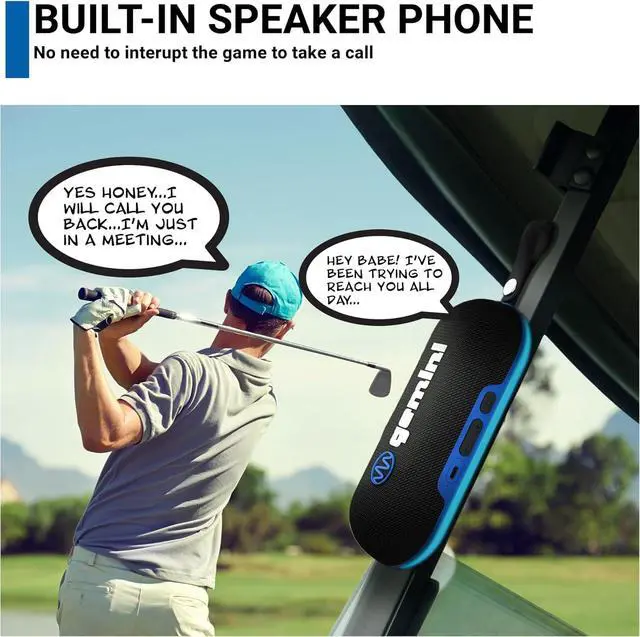Alt view image 5 of 6 - Gemini BEATGRIP Magnetic Bluetooth Speaker  Rechargeable, Mini Wireless Speaker with 12H Battery, LED Lights, IPX6 Waterproof, Strong Magnet for Golf Carts, Travel & Outdoor Adventures