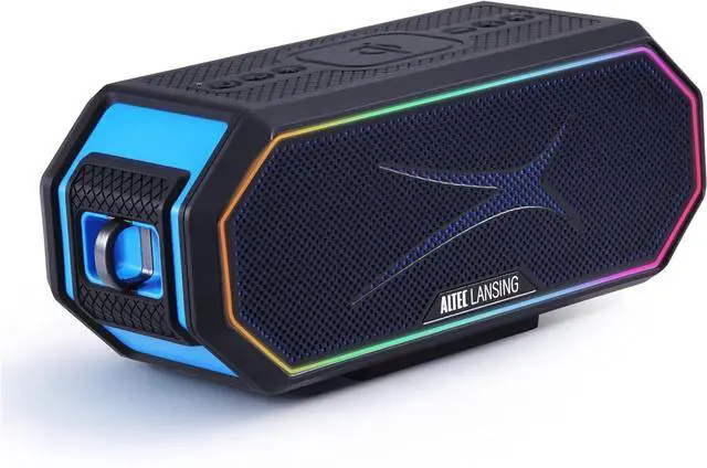 Main image of Altec Lansing Loud Portable Speakers Bluetooth Wireless Waterproof - MultiColor LED, 20 Hour Playtime, Mount Included | HydraBLAST 2.0 Magnetic Bluetooth Speaker for Travel, Home and Outdoor Adventure