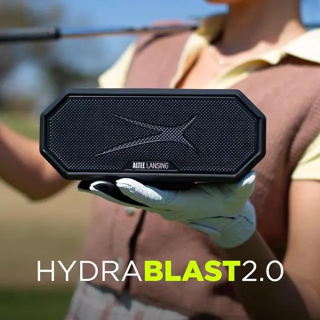 Alt view image 7 of 7 - Altec Lansing Loud Portable Speakers Bluetooth Wireless Waterproof - MultiColor LED, 20 Hour Playtime, Mount Included | HydraBLAST 2.0 Magnetic Bluetooth Speaker for Travel, Home and Outdoor Adventure