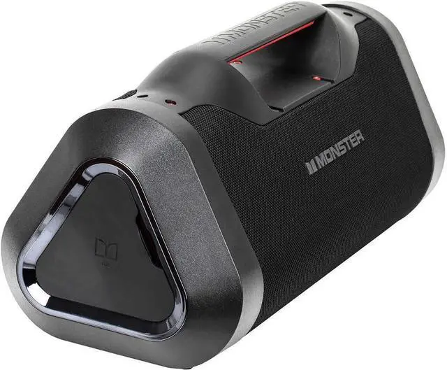 Alt view image 3 of 7 - Monster Bluetooth Boombox: IPX5 Rechargeable Waterproof Bluetooth Speaker with USB Charge Out & Aux Input, 120W Portable Wireless Speaker
