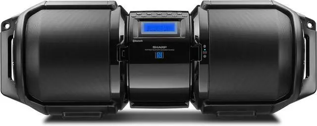 Main image of Sharp GX-BT9X Large Portable Bluetooth BoomBox Speaker,Matte Black