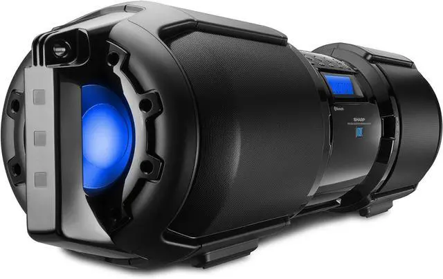 Alt view image 2 of 6 - Sharp GX-BT9X Large Portable Bluetooth BoomBox Speaker,Matte Black