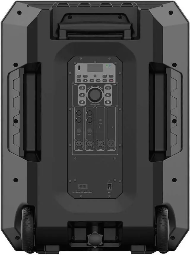 Alt view image 7 of 7 - Monster X6 All-in-One Bluetooth Speaker System, Party Speaker, PA | 600W Power, 15" Sub | Beat Synced LED Lights, All Terrain Wheels, TWS Pairing, App Control | Includes Adjustable Tripod & Microphone