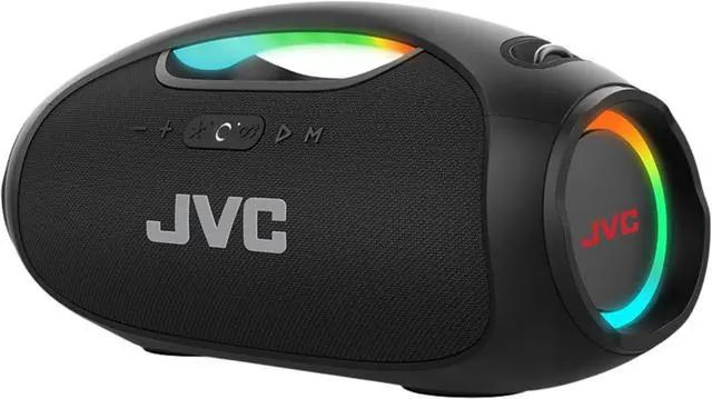 Main image of JVC Portable Wireless Bluetooth Speaker - 120W with Dual Woofer Deep Bass, RGB Lighting, Indoor/Outdoor Boombox, Bluetooth 5.3, IPX6 Water Resistant, USB-C, 11-Hr Playtime, 2 Sound Modes - SP-PA15BT