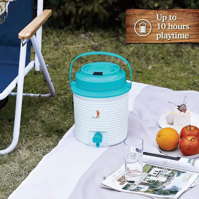 Alt view image 6 of 7 - Margaritaville A Sip of Summer Bluetooth Wireless Speaker & Cooler Bluetooth Speakers, Fun Drink & Beer Cooler, Water Resistant Outdoor Speaker, Unique Margaritaville Design
