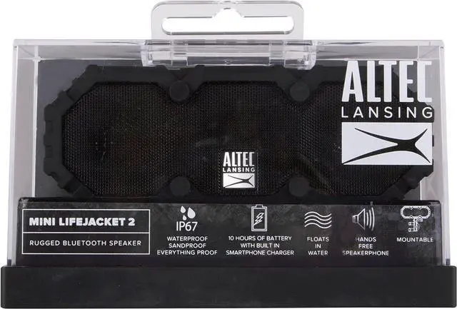 Alt view image 7 of 7 - Altec Lansing Mini LifeJacket 2 - IP67 Waterproof Floating Bluetooth Speaker For Pool And Travel, Shockproof and Snowproof Portable Speaker for Outdoor, 30ft Range and 10 Hour Playtime