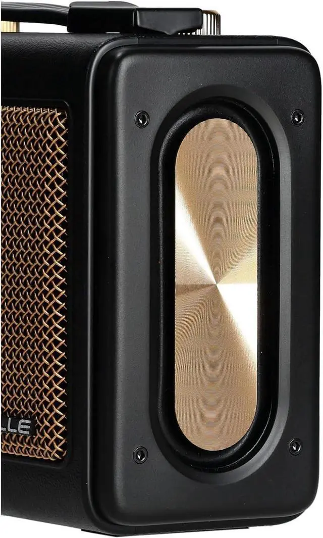 Alt view image 5 of 7 - Rockville GlideTone Retro Portable Bluetooth Speaker, 25W Stereo Power, TWS, 2.5" Full-Range Drivers, Up to 18 Hours Battery Life, USB/MicroSD/AUX Input, for Home, Office, Outdoors