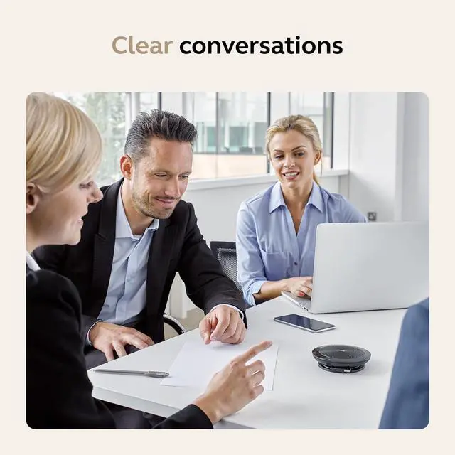 Alt view image 3 of 6 - Jabra Speak 510 (2025 Edition) Portable, USB or Wireless Bluetooth Speaker Meetings and Calls with Crystal-Clear Sound, Works with Microsoft Teams, Black