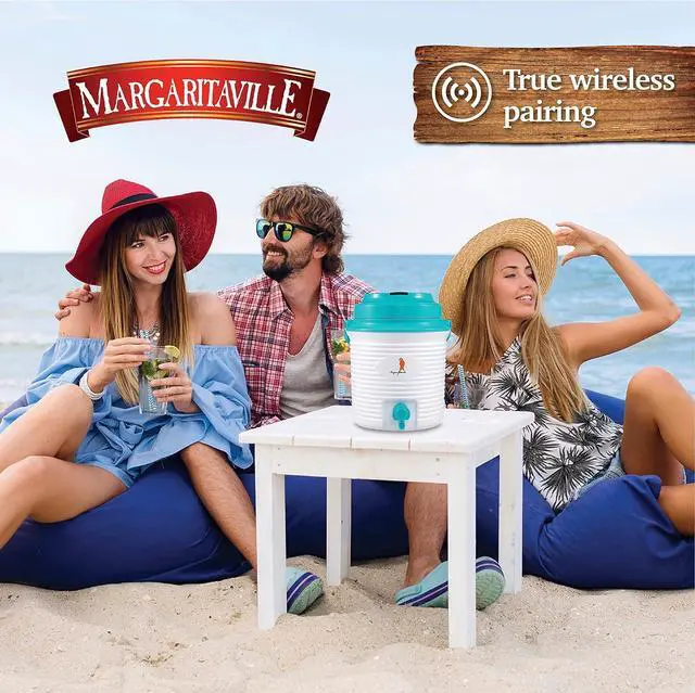 Alt view image 7 of 7 - Margaritaville A Sip of Summer Bluetooth Wireless Speaker & Cooler Bluetooth Speakers, Fun Drink & Beer Cooler, Water Resistant Outdoor Speaker, Unique Margaritaville Design