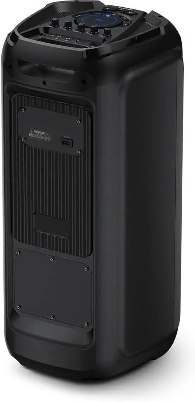 Alt view image 6 of 7 - PHILIPS Bluetooth Party Speaker - Powerful Bass, Loud Speakers, LED Lights, FM Radio, USB, TWS Portable Party Speakers Bluetooth Wireless, Karaoke Mic and Guitar Inputs