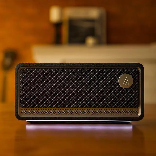 Alt view image 2 of 7 - Edifier Bluetooth Speaker, Portable with Stereo Pairing, IP66 Dustproof & Waterproof 9H Playtime BT5.4 34W RMS Dual Device Connection Ambient Light for Home Party Outdoor Beach  Black