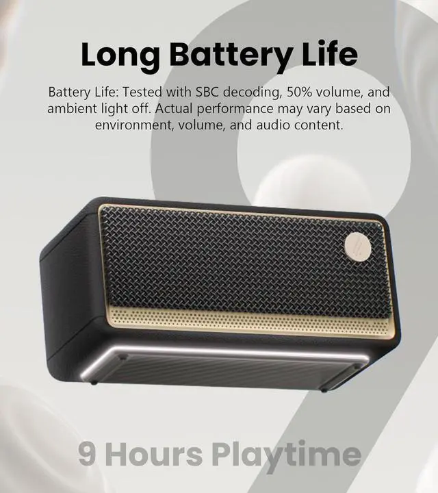 Alt view image 7 of 7 - Edifier Bluetooth Speaker, Portable with Stereo Pairing, IP66 Dustproof & Waterproof 9H Playtime BT5.4 34W RMS Dual Device Connection Ambient Light for Home Party Outdoor Beach  Black