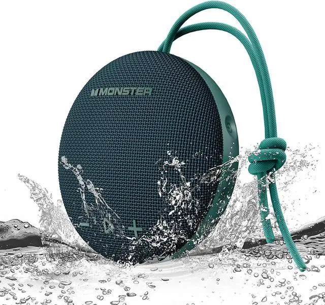 Main image of Monster Bluetooth Speaker, IPX8 Shower Speaker Waterproof, Bluetooth 5.4 with Loud HD Sound and Robust Bass, Extra Long Playtime Punchy, for Home, Beaches Portable Wireless Outdoor Speakers