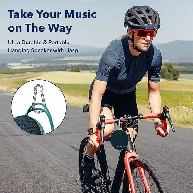 Alt view image 5 of 7 - Monster Bluetooth Speaker, IPX8 Shower Speaker Waterproof, Bluetooth 5.4 with Loud HD Sound and Robust Bass, Extra Long Playtime Punchy, for Home, Beaches Portable Wireless Outdoor Speakers