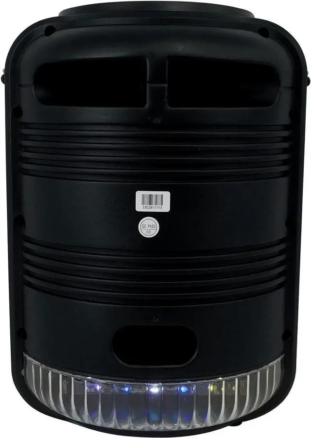 Alt view image 7 of 7 - Technical Pro LIT8 Portable 8" Bluetooth LED Party Speaker w/Strap+Wireless Link