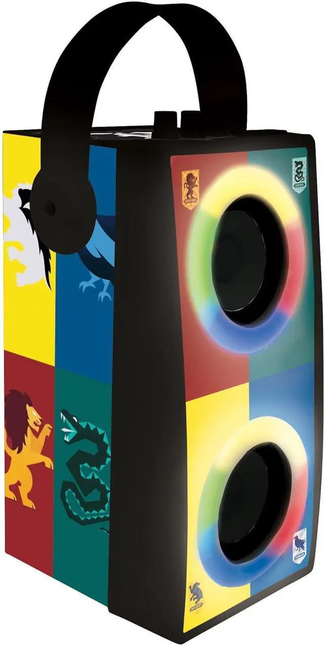 Alt view image 2 of 5 - Lexibook Harry Potter- Portable Bluetooth Light Speaker with Microphone, Light Effects, Karaoke, Wireless, USB, SD Card, Rechargeable Battery, BTP180HPZ