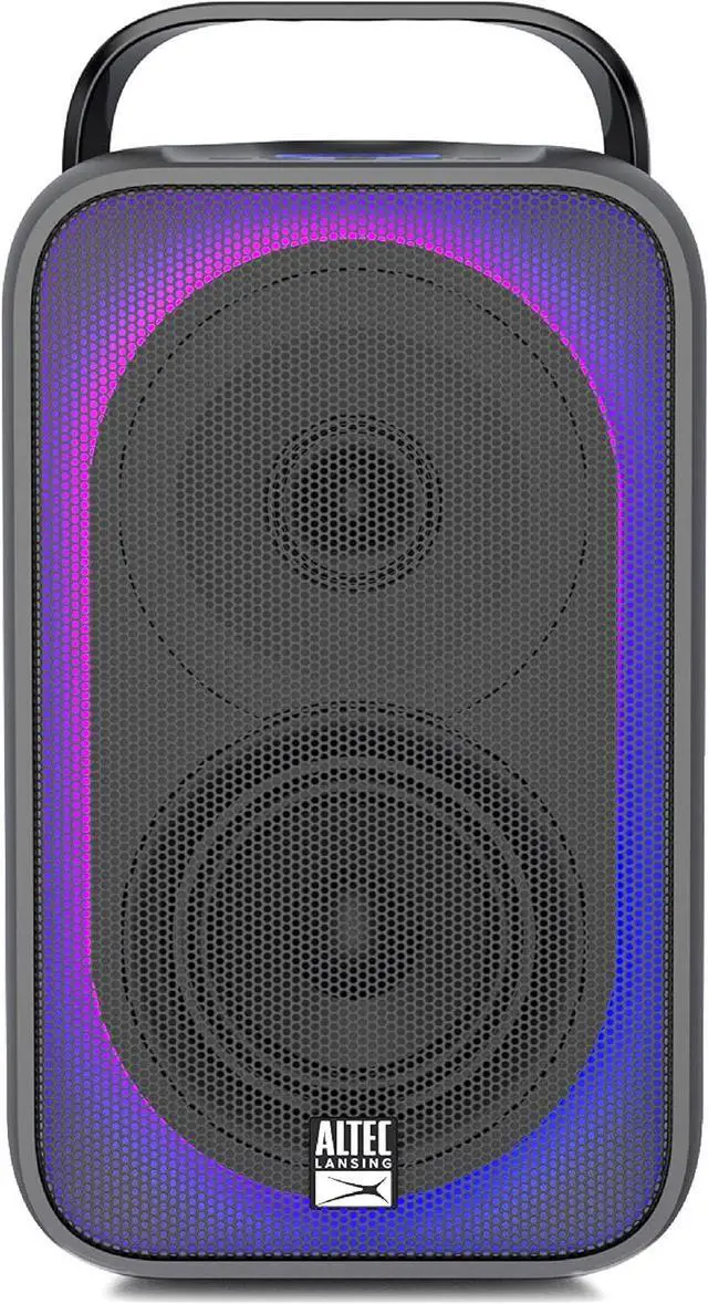 Main image of Altec Lansing Shockwave Wireless Speaker 60W Bluetooth speakerwith a Long Lasting 6 Hour Battery, Multi LED Party Modes, Multiple bass Boost Modes, Party Sync