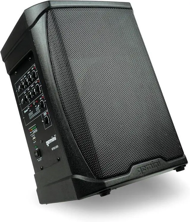 Main image of Gemini Sound GPSS-650 Ultra-Portable 200W PA System with 6.5" Woofer, Bluetooth, TWS Link, 12+ Hour Battery Life, Dual Inputs, and DSP Effects  Perfect for DJs, Musicians and Public Address