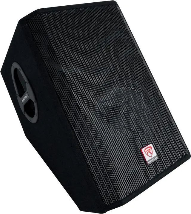 Main image of Rockville RSM12A v2 1000W 2-Way Powered Stage Monitor Speaker, 12" Woofer, Clear Audio, Durable Build, Versatile Inputs, for Live Performances