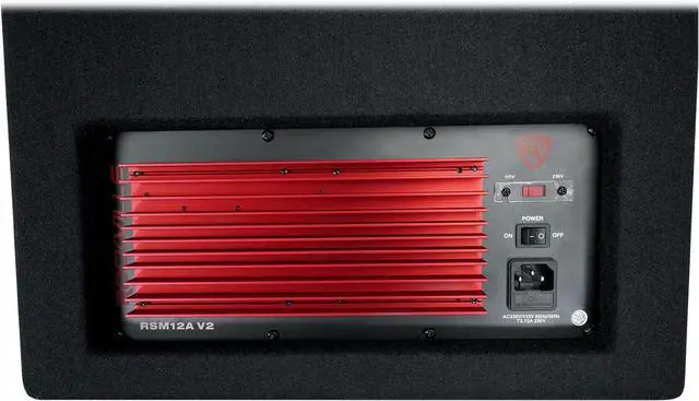 Alt view image 6 of 7 - Rockville RSM12A v2 1000W 2-Way Powered Stage Monitor Speaker, 12" Woofer, Clear Audio, Durable Build, Versatile Inputs, for Live Performances