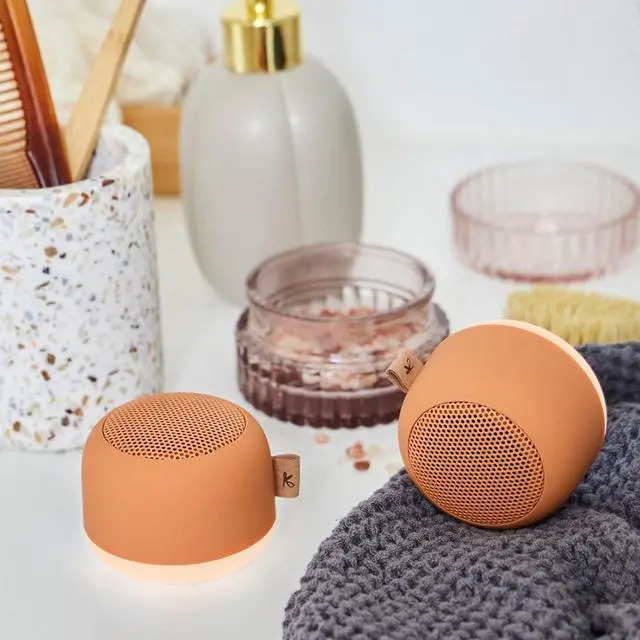 Alt view image 3 of 6 - Alight Portable Bluetooth Speaker and Lamp, Water Resistant (IPX5), Up to 15 Hours of Rechargeable Wireless Play and Light, Wireless Speaker for iPhone and Android (Cotta Orange)