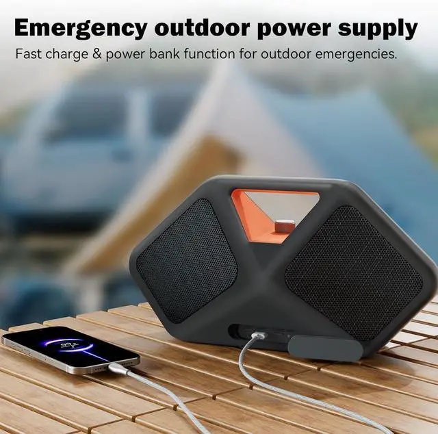 Alt view image 7 of 7 - BUGANI Portable Speaker,5.4 Bluetooth Speaker Wireless, IPX5 Waterproof, 120W Loud Sound with Deep Bass,6.5H Playtime LED Lights Outdoor Speakers Bluetooth Waterproof Patio, Beach Shower, Party