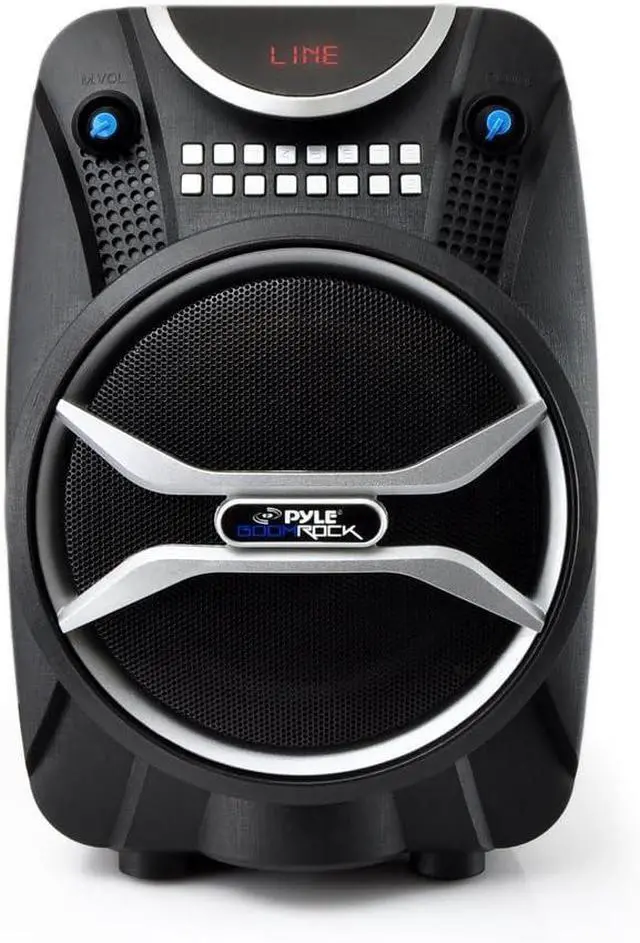 Alt view image 2 of 7 - Pyle Wireless Portable PA Speaker System - 200 W Battery Powered Rechargeable Sound Speaker and Microphone Set with Bluetooth MP3 USB Micro SD FM Radio AUX - for Outdoor DJ Party -PWMAB210BK (Black)