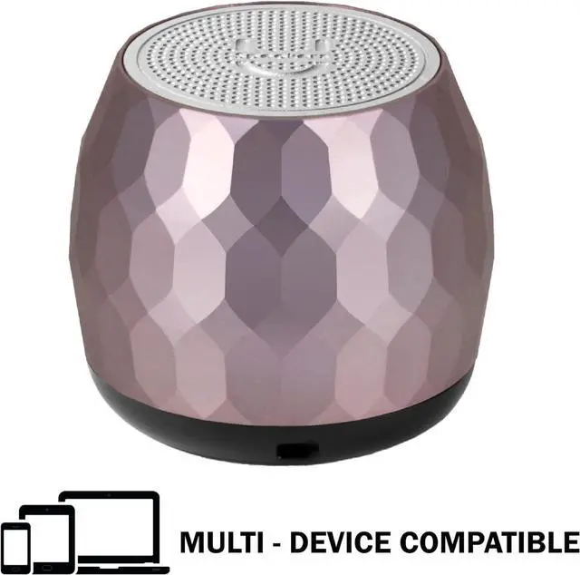 Alt view image 2 of 6 - U Speakers Micro Bluetooth Computer Speaker 2-Pack Bundle with Matching Speaker, Built-in Mic & Selfie Remote Control, for Workspace, Desktop, Laptop, Mobile, Tablet, PC - Glam Lilac