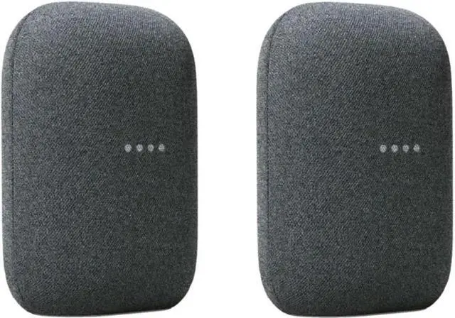 Alt view image 3 of 6 - Google Audio (2-Pack) Smart Speakers  Wireless Bluetooth & WiFi Home Speaker Bundle with Powerful Stereo Sound, Multi-Room Audio Assistant Voice Control