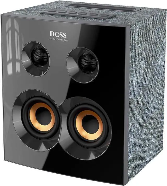 Main image of DOSS SoundBox H300 Bookshelf Bluetooth Speaker, 90W Stereo Sound with Extra Bass, Three DSP Technologies, 20H Playtime, BT 5.3, Wireless for Home, Livingroom, Office