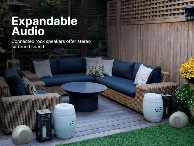 Alt view image 3 of 7 - Emerson ERS-2000 Mini Pebbles Bluetooth Waterproof Rock Speakers with Built-in Rechargeable Batteries and Dual Pairing  Perfect for Outdoor Music, Garden, Patio, and Poolside Use