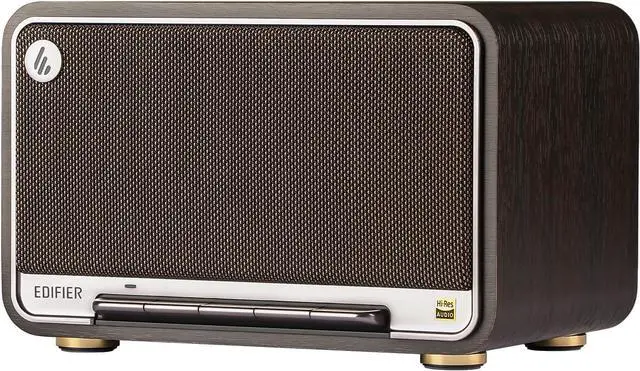 Main image of Edifier D32 Tabletop Wireless Speakers 60W RMS, Hi-Res Audio Bluetooth 5.3 Speaker Support LDAC, Portable Retro Wooden Compatible with AirPlay2, USB-C and AUX Inputs, 11 Hours Playtime, Black