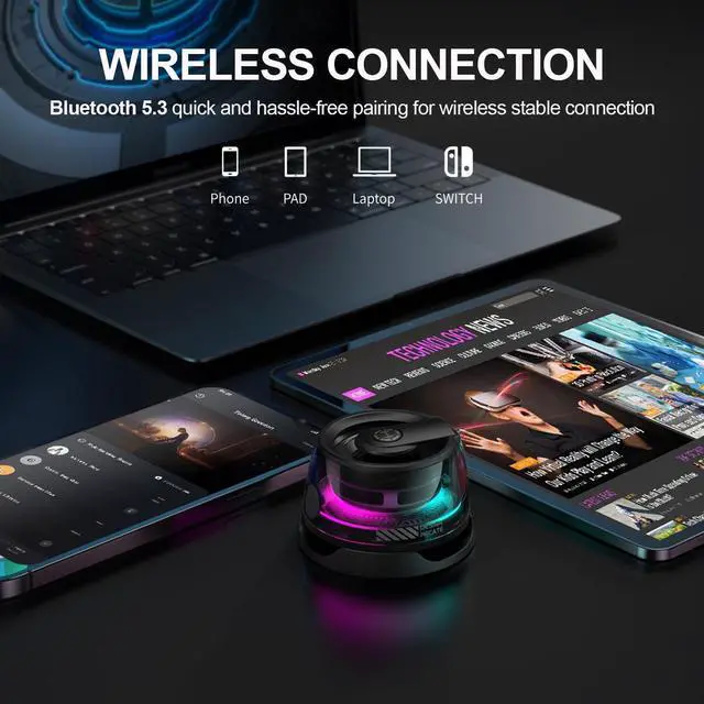 Alt view image 4 of 7 - Edifier G200 Magnetic Bluetooth Speakers + H9 Hybric Active Noise Cancelling Headphones