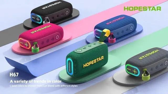 Alt view image 2 of 3 - WorryFree Gadgets 30W Wireless Portable Bluetooth Speaker, Powerful Sound and deep bass, IPX7 Waterproof, 12 Hours of Playtime Hopestar Series (Gray)