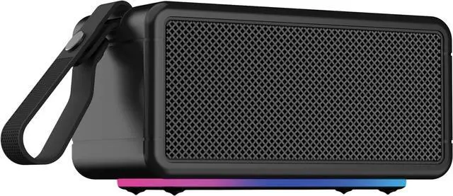 Alt view image 2 of 7 - AT&T Essentials Retro 40W Bluetooth Speaker - Black