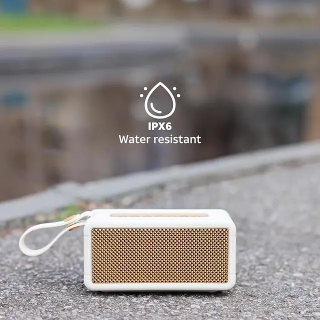 Alt view image 7 of 7 - AT&T Essentials Retro 40W Bluetooth Speaker - Black