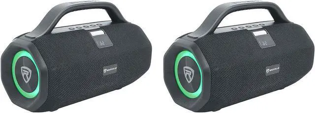 Main image of Rockville Bundle SONIC-50L Large Portable Bluetooth Party Speaker, Big Bass/LED/Mic (2 Items)