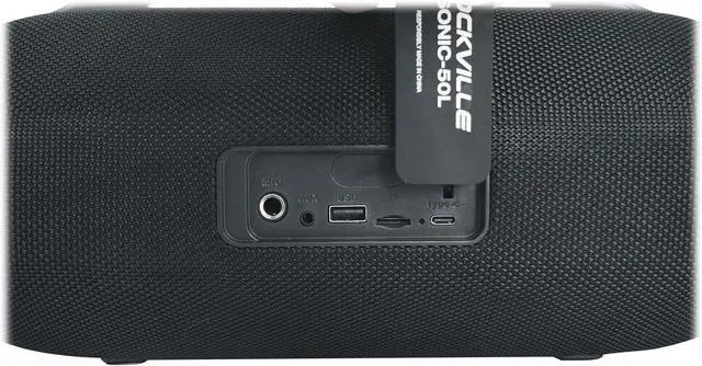 Alt view image 3 of 7 - Rockville Bundle SONIC-50L Large Portable Bluetooth Party Speaker, Big Bass/LED/Mic (2 Items)