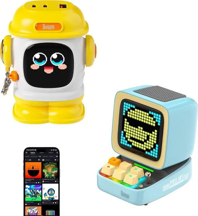 Main image of Divoom Portable Bluetooth Speaker Sound & 3-in-1 Fast Charging Adapter for On-The-Go Convenience