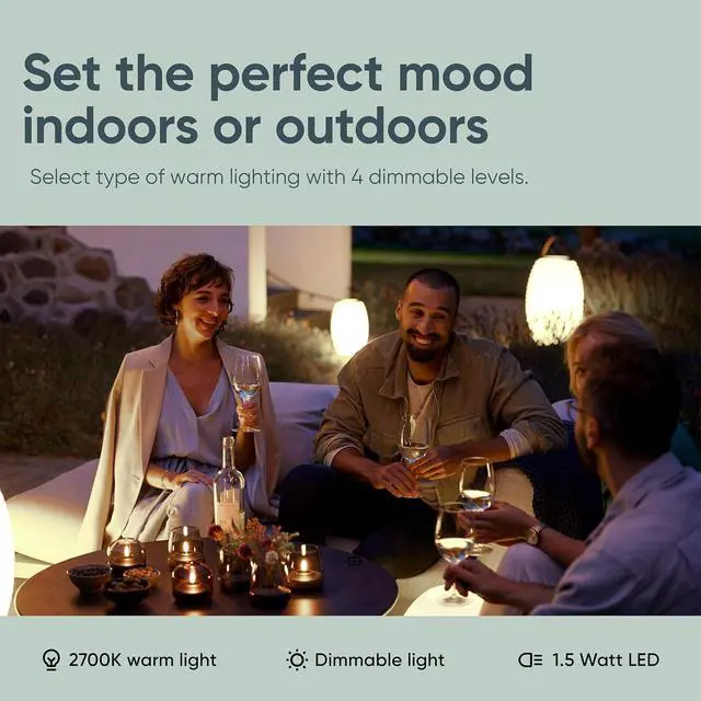 Alt view image 3 of 7 - Adesso Kooduu 3-in-1 LED Lamp, Bluetooth Speaker & Drink Holder - Cordless, Rechargeable Indoor/Outdoor Light  Fits 1 Bottle, 22H
