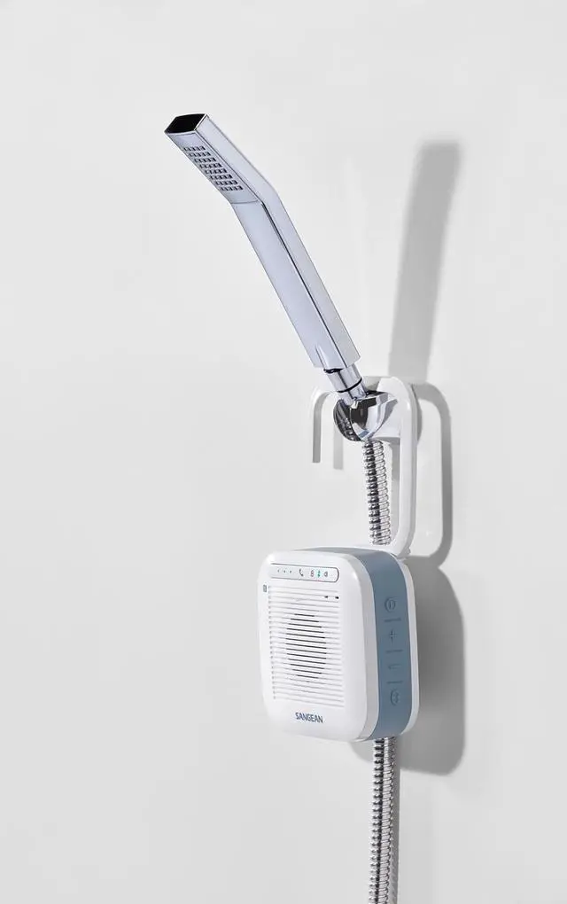 Alt view image 3 of 7 - Sangean Powerful Portable Wireless Bluetooth Outdoor and Shower Waterproof Speaker