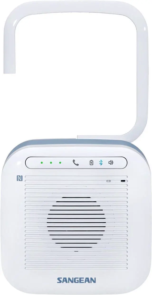 Alt view image 6 of 7 - Sangean Powerful Portable Wireless Bluetooth Outdoor and Shower Waterproof Speaker