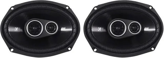 Alt view image 2 of 7 - KICKER Pair 43DSC69304 DSC6930 6x9 360 Watt 3-Way Car Audio Speakers 4-Ohm DS693 Bundle with Rockville RPB2-BLACK Portable Bluetooth Speaker (2 Items)