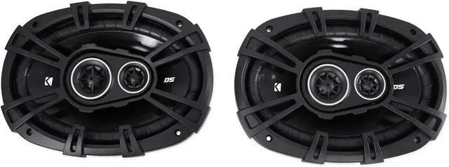 Alt view image 5 of 7 - KICKER Pair 43DSC69304 DSC6930 6x9 360 Watt 3-Way Car Audio Speakers 4-Ohm DS693 Bundle with Rockville RPB2-BLACK Portable Bluetooth Speaker (2 Items)