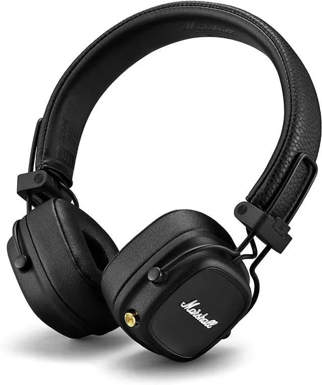 Alt view image 5 of 7 - Marshall Major IV On-Ear Bluetooth Headphone, Black & Emberton II Portable Bluetooth Speaker - Black & Brass