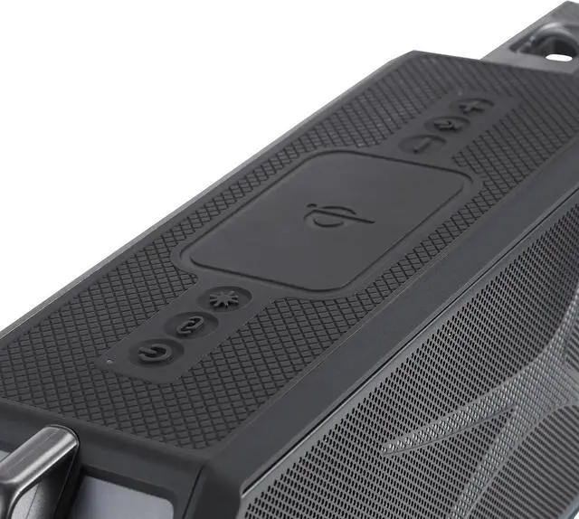 Alt view image 2 of 5 - Altec Lansing Waterproof Bluetooth Speaker HYDRASHOCK 2.0 Series, 24W Output, IP67 Waterproof, Floats in Water, 20H Playtime, Party Sync, RGB Led Lights, Qi Charging, Voice Assistant
