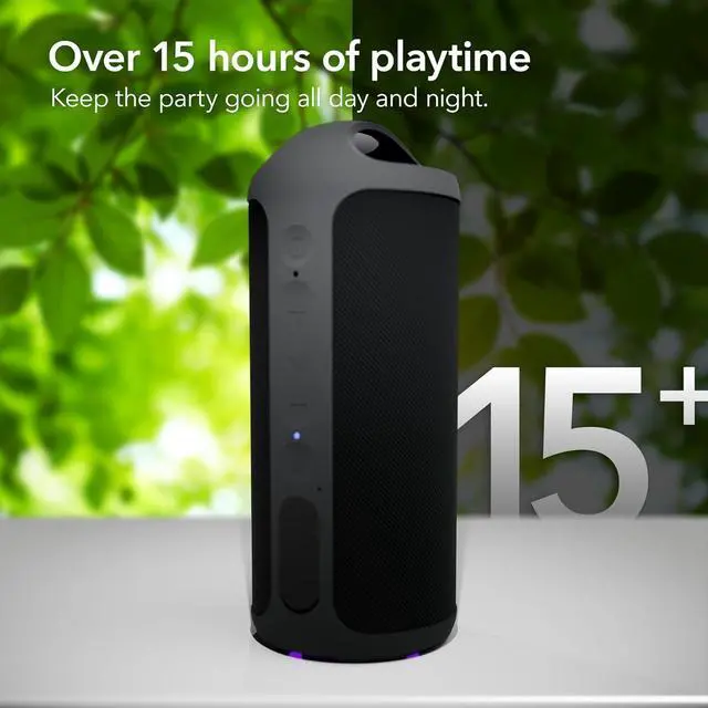 Alt view image 4 of 6 - cellhelmet BAR Audio Water Resistant Bluetooth Speaker | 16W with Type-C Charging Cable and Removable Strap with Carabiner